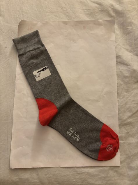 1 PAIO DI CALZE NUOVE,MAI USATE,DA UOMO,FIRMATE ORIGINALI”PAUL SMITH”IN COTONE - Foto 3