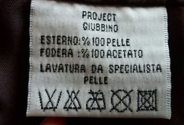 GIUBBINO DI PELLE MARRONE NUOVISSIMO - Foto 6