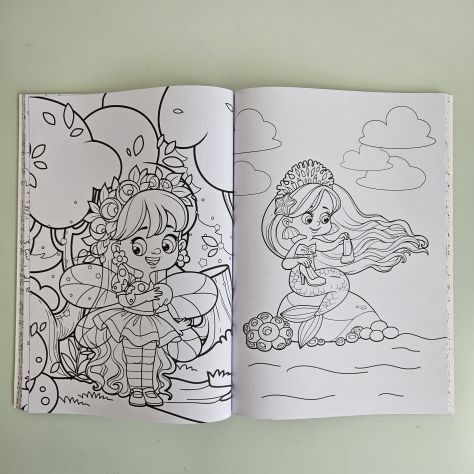 Libro da Colorare, Colouring Book - Sirenetta A4 - 2026 - TRACCIATA!! - Foto 4