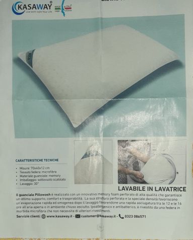 COPPIA GUANCIALI MEMORY - Foto 5