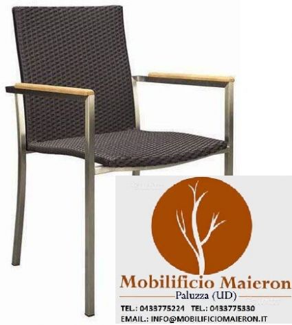 Poltrona ristorante per arredo esterno cod 8044/x