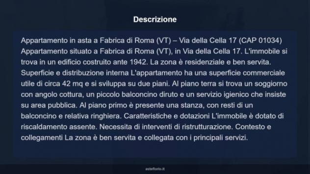 Immobile in asta di 57 m² in vendita a Fabrica di Roma - Foto 18