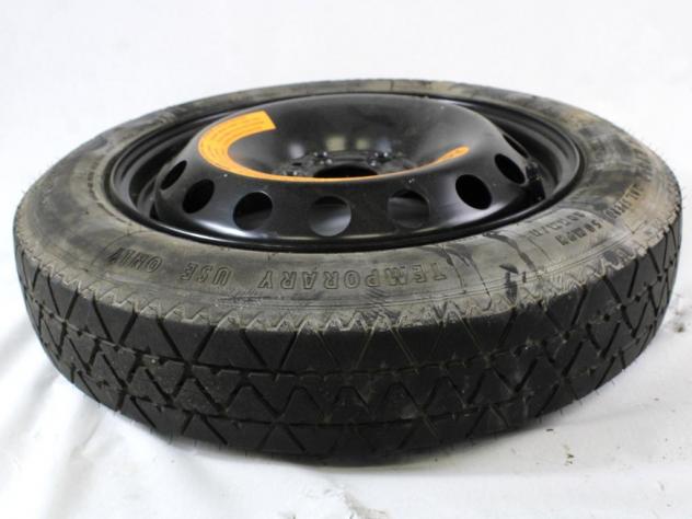 46756194 RUOTINO DI SCORTA CONTINENTAL T125/80 R15 95M ALFA ROMEO 147 1.9 D 85KW 5M 5P (2003) RICAMBIO USATO CON CERCHIO IN FERRO DA 15 POLLICI 5 FORI - Foto 3