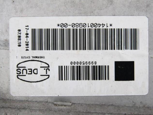 1440010980 RADIATORE SCAMBIATORE ARIA ARIA INTERCOOLER FIAT SCUDO 2.0 D 94KW 6M 2P (2014) RICAMBIO USATO - Foto 2
