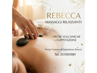 Massaggi - benessere Ospedaletto - Rebecca massaggi rilassanti Ospitaletto Tel:3515901881