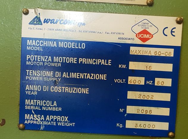 CESOIA WARCOM 6000 X 8 IDRAULICA - Foto 2