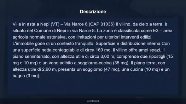 Immobile in asta di 127 m² con più di 5 locali e box auto in vendita a Nepi - Foto 17
