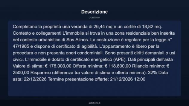 Immobile in asta di 78 m² in vendita a Orosei - Foto 13