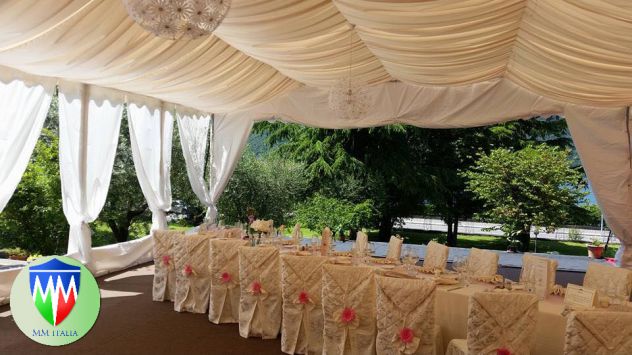 Tendoni Tensostrutture 16 x 20 x 4,40 mt. Professionali uso cerimonie Sagre - Foto 5