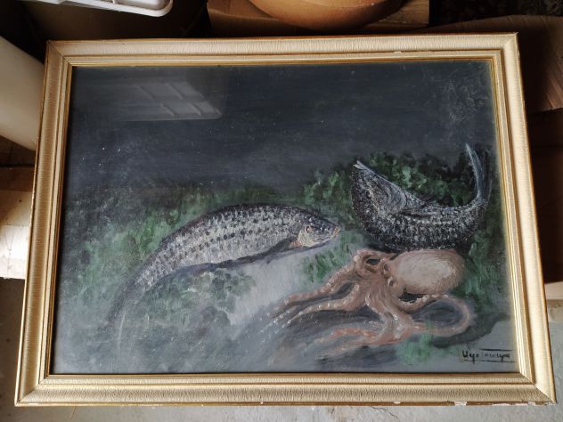 QUADRO NATURA MORTA, PESCI