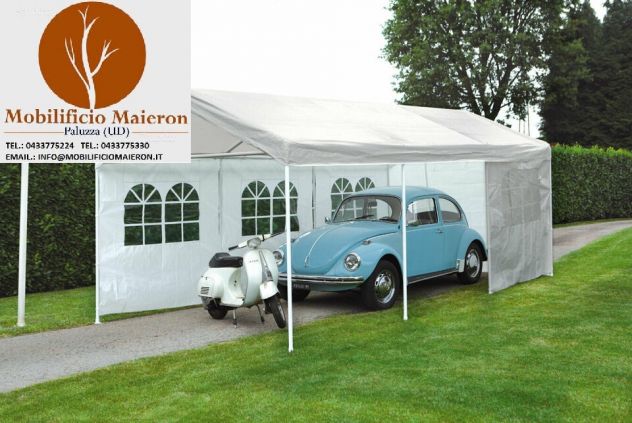Gazebo Cod 6101 Con Struttura A Tubo 3×6 MT Per Arredo Esterno Bar Ristorante