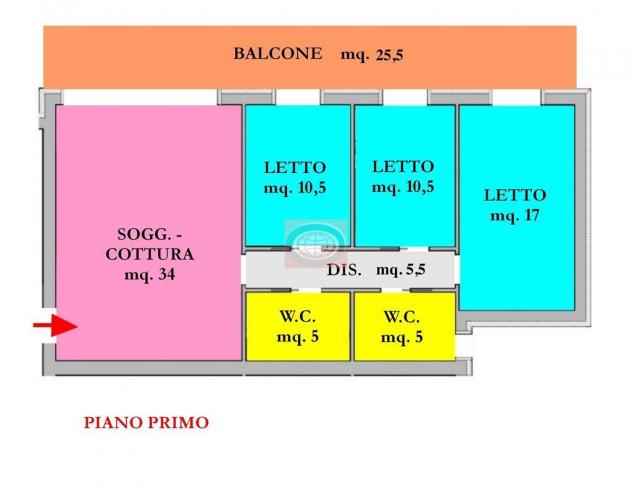 CESENA ( TORRE DEL MORO ) = appartamento NUOVO con 3 camere letto, AMPIO BALCONE, garage e posto auto - Foto 12