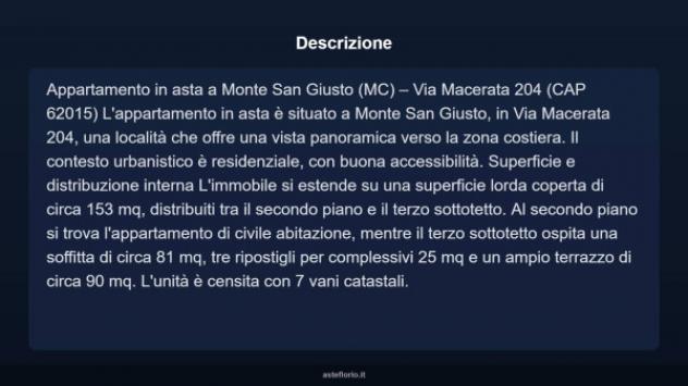 Immobile in asta di 153 m² con più di 5 locali in vendita a Monte San Giusto - Foto 5