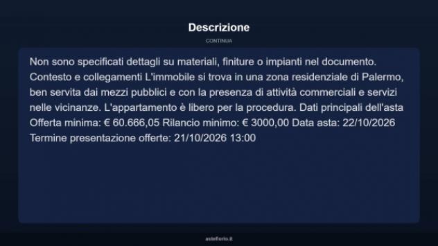 Immobile in asta di 97 m² con più di 5 locali in vendita a Palermo - Foto 4