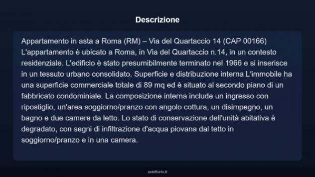 Immobile in asta di 89 m² in vendita a Roma - Foto 6