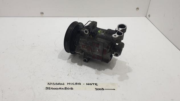 COMPRESSORE A/C NISSAN Micra 5° Serie 92600AX80B Benzina 1.2 (0507)
