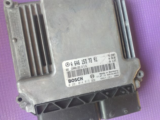 ECU MERCEDES CR3.13 2.2 0281014813 A6461537291 EDC16C2 ECU CENTRALINA MOTORE ME - Foto 3