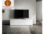 Mobili In Legno Moderni Porta Tv in Legno Abete Bianco Spazzolato Cod 254M