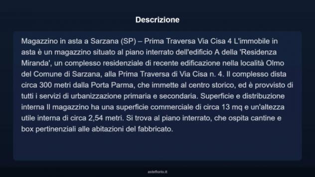 Immobile in asta di 13 m² in vendita a Sarzana - Foto 4