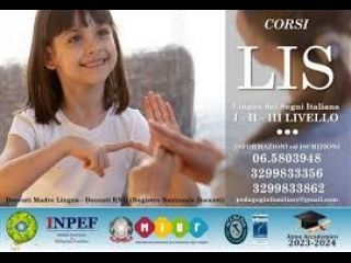 Corso LIS Professionale I II e III Livello