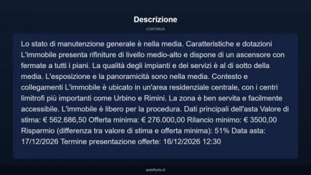 Immobile in asta di 630 m² con più di 5 locali in vendita a Carpegna - Foto 6