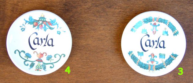 Piattino in ceramica personalizzato con nome Carla - Foto 2