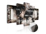 Quadro Con Vetro Acrilico Mondo Glamour Scuro 100x50 E 200x100