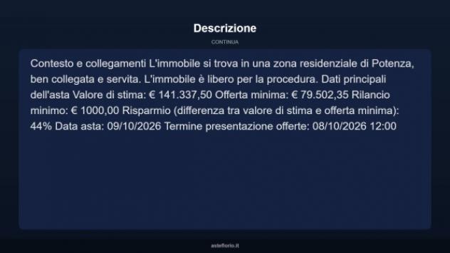 Immobile in asta di 70 m² in vendita a Potenza - Foto 18