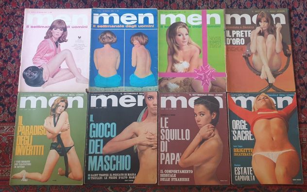 Lotto 8 Men anni '60 rivista da collezione
