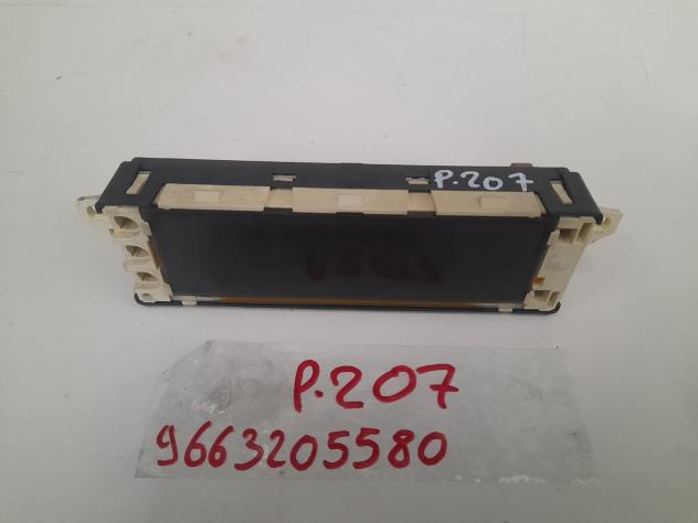 SCHERMO DISPLAY NAVIGATORE SOLO SCHERMO PEUGEOT 207 1° Serie 9663205580 (0609)