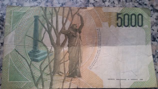 Banconote 1000 Lire e 5000 Lire - Foto 3