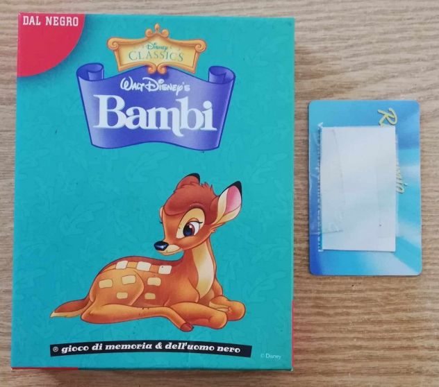 Carte Bambi,gioco di memoria &amp; dell'uomo nero.Walt Disney-Dal Negro - Foto 2