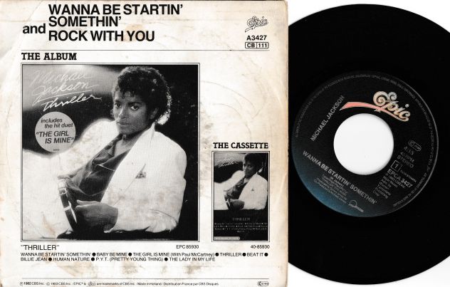 MICHAEL JACKSON - Wanna Be Startin' Somethin' - 7'' / 45 giri 1983 Epic Holland - Foto 2