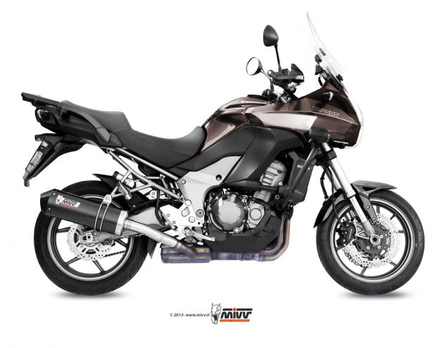 Terminale di scarico per Kawasaki Versys 1000 Arrow Race-tech Mivv Oval - Foto 3