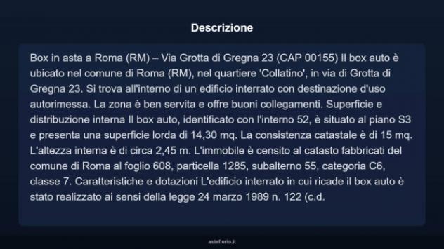 Immobile in asta di 14 m² in vendita a Roma - Foto 4