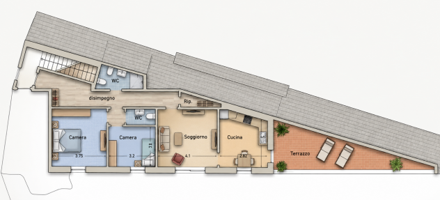 APPARTAMENTO CENTRO AREZZO AMPIO TERRAZZO - Foto 4