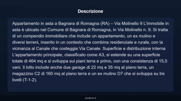 Immobile in asta di 464 m² con più di 5 locali e box auto doppio in vendita a Bagnara di Romagna - Foto 4