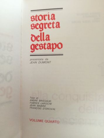 Collana completa Storia segreta della Gestapo