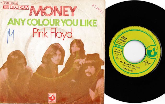PINK FLOYD - Money / Any Colour You Like - 7' / 45 giri 1973 EMI / Harvest