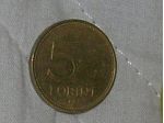 MONETA 5 FORINT UNGHERIA