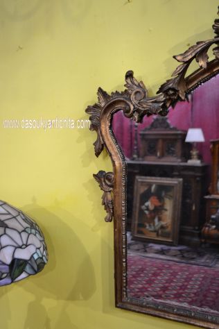 Specchiera dorata stile Barocco metà XX secolo - Foto 5