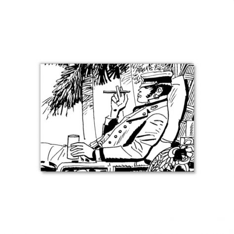 Quadro Corto Maltese dipinto a mano pop art - Foto 2