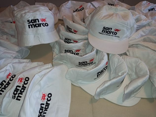 48 Cappelli bianchi con logo -19 baseball con visiera + 29 mod. pescatore. - Foto 3