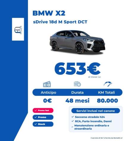 BMW X2 sDrive 18d Msport rif. 24234105