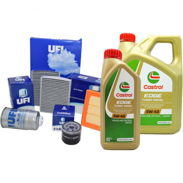 Kit Tagliando+Olio Motore Ufiktu001+Cast5W40