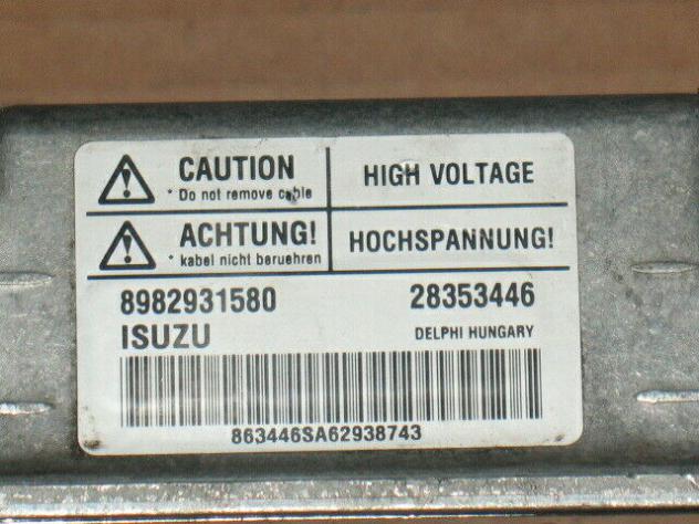 8982931580 ECU OPEL ISUZU 1.7 DTI 8982931580 GM 98293158 DELPHI 28353446 - Foto 2