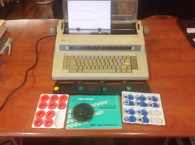 MACCHINA DA SCRIVERE ELETTRONICA TEC TW-1200 ANNO 1987 - Foto 3