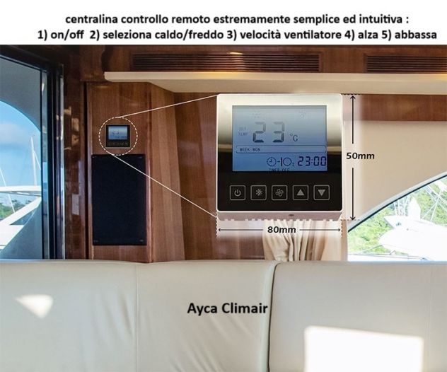 ARIA CONDIZIONATA 9000 BTU PER BARCA, MODULARE E COMPATTA - Foto 4