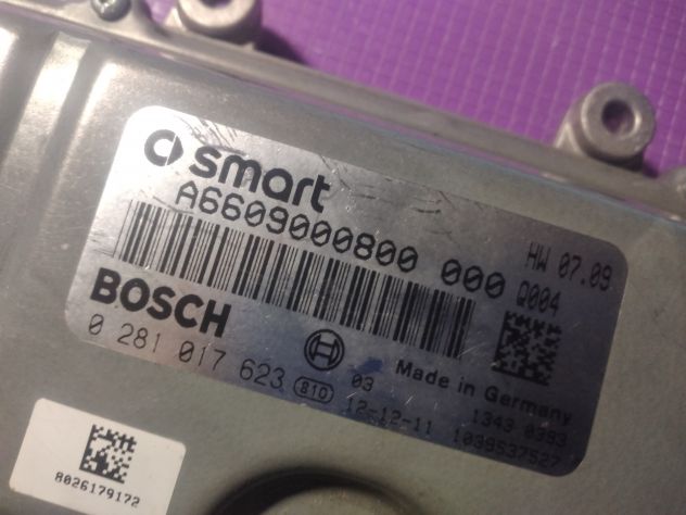 Centralina Motore Bosch 0 281 017 623 0281017623 A6609000800 1039S37527 SMART Di - Foto 6