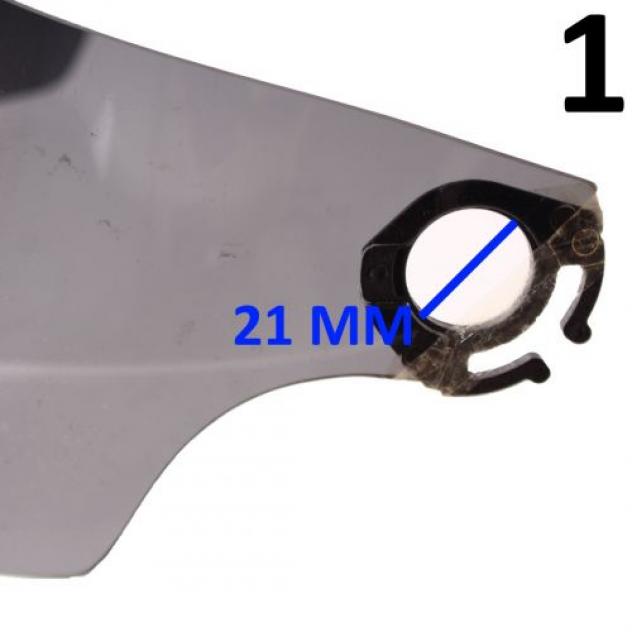 Visiera casco epoca YFX Yamaha 9079145077 9079145074 - Foto 3